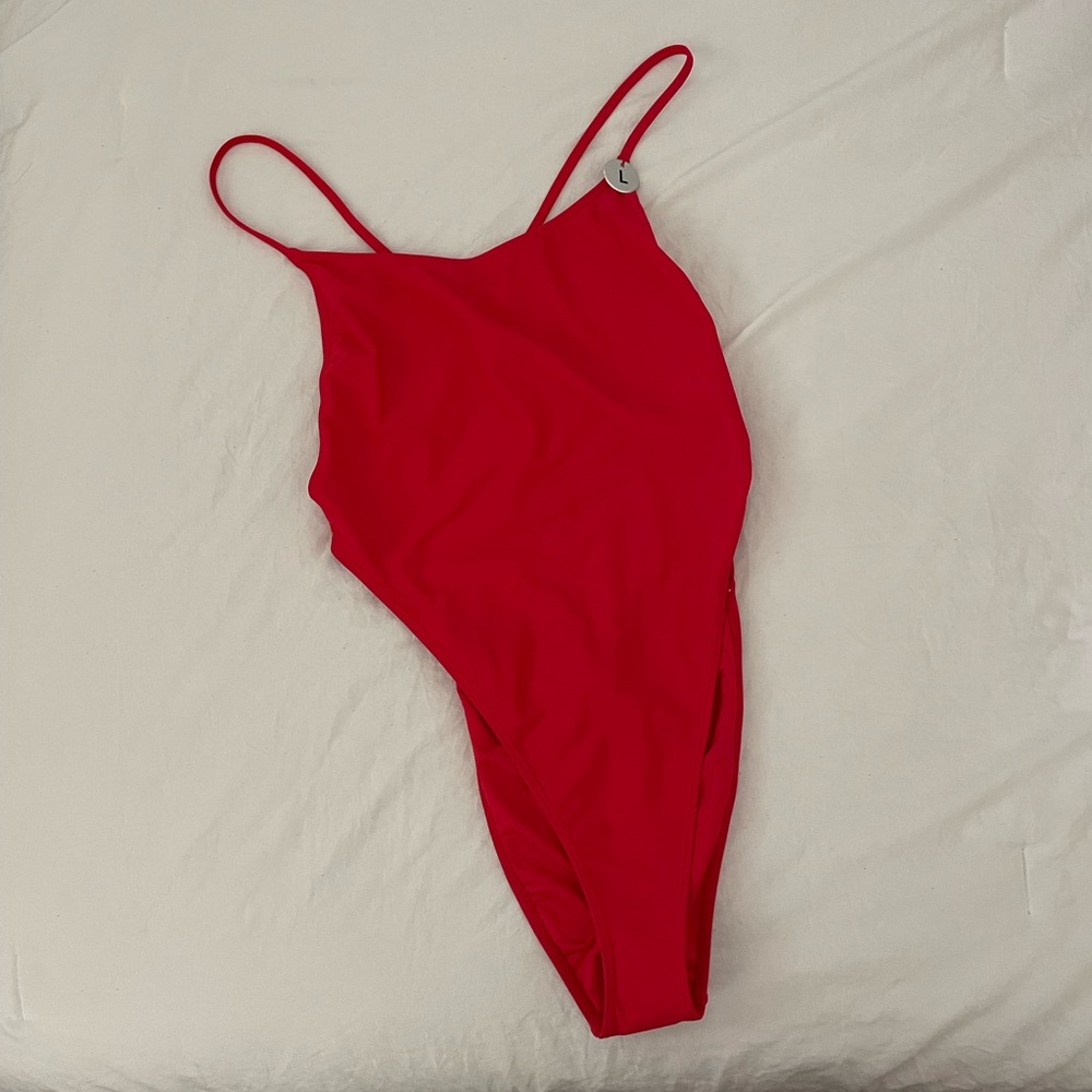 NWT Red Open Back bathing suit